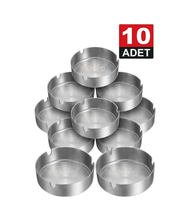 10 Adet Krom Küllük Seti 10cm Otel -restaurant- Cafe