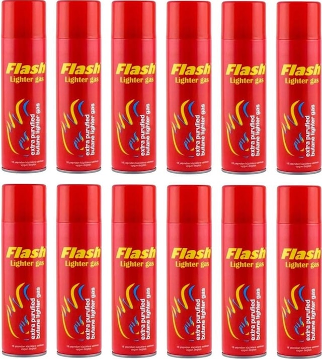 Flash Çakmak Gazı 270 Ml 12 Adet