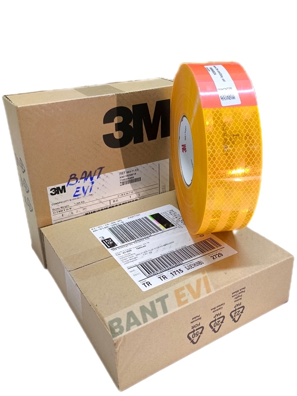 3m 983 Sarı Reflektif Bant 5metre Tüvtürk Onaylı Reflektör Şerit