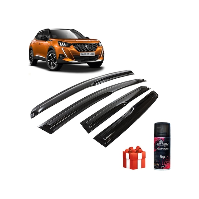Caraks Peugeot 2008 Mügen Cam Rüzgarlığı 2020 Sonrası 4'lü Takım + Koku