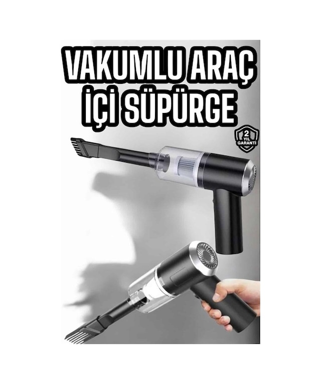 Araç İçi Süpürge Filtreli Şarjlı Süpürge Semeglbl - 81 Vakumlu Yıabilir Çok Renkli