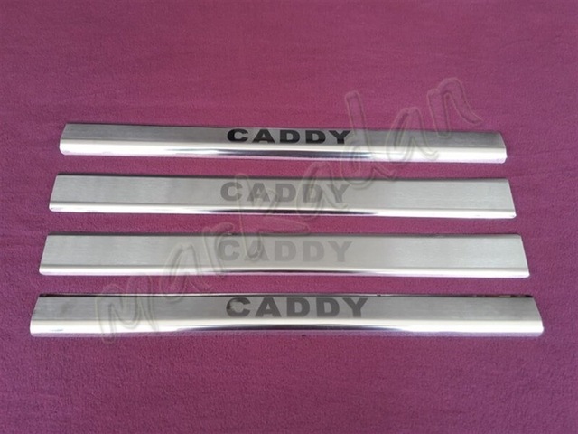 WOC Chrome VW Caddy Krom Kapı Eşiği 2015-2020 4 Parça Paslanmaz Ç