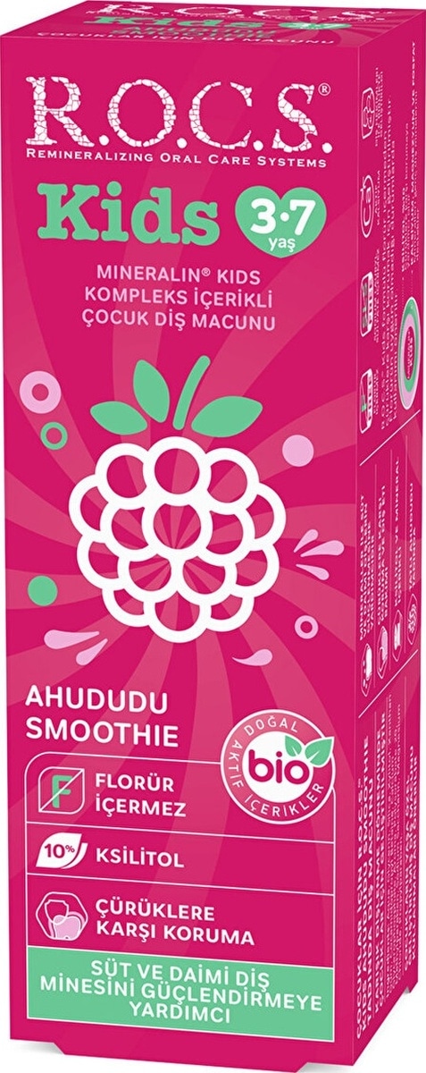 Rocs Çocuk 3-7 Yaş Florürsüz Smoothie Diş Macunu 35 Ml ROC-476670
