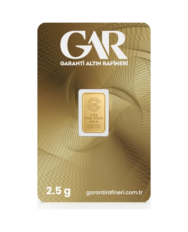 Garanti Gold 2,5 gr Gram Külçe Altın 24 Ayar