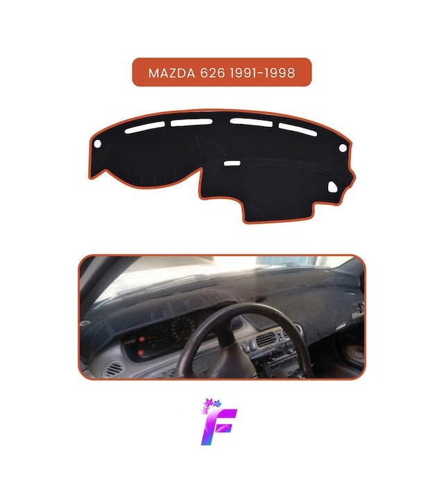 Mazda 626 1991-1998 Uyumlu Torpido Örtüsü Araca Özel Üretim Kolay Montaj Torpido Kılıf Td40 Torpido Halısı
