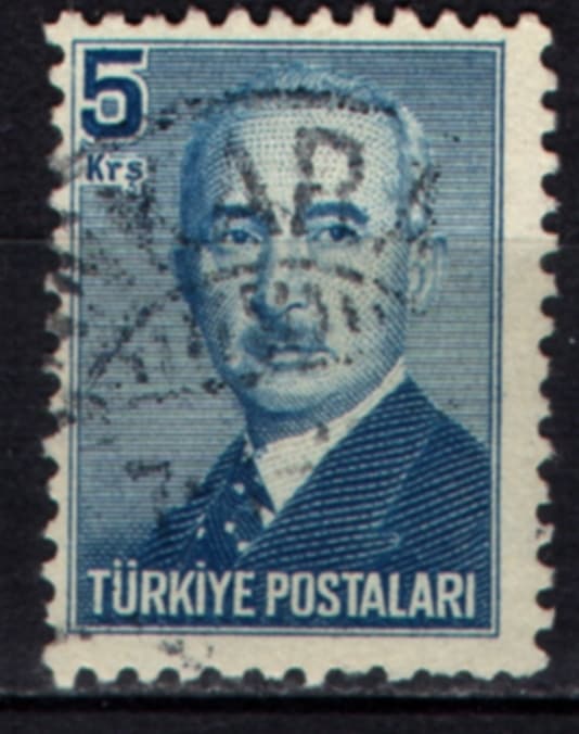 1948 Londra Baskısı İnönü Posta Pulları 5 Kuruş Tp0544 İsfila1564 Teşhir Ürün