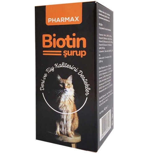 Pharmax Biotin Tuy Ve Cilt Sagligi Kedi Vitamini Surup 40 Ml Fiyatlari Ve Ozellikleri