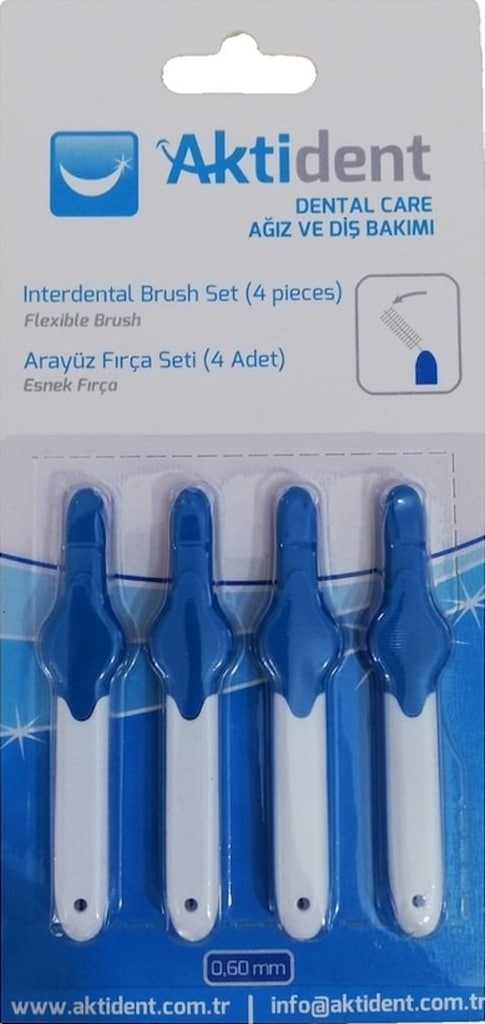 Aktident Arayüz Fırça Seti 0.60 MM 4'lü