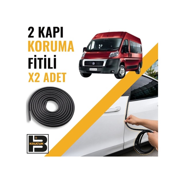 Fiat Ducato 2007-2014 Kapı Koruma Fitili-iki Kapı-siyah-bm1177