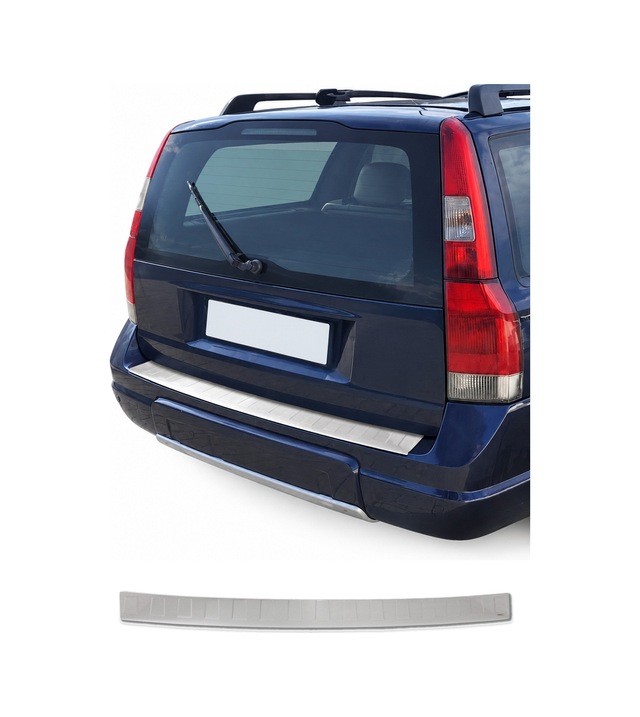 Volvo Xc70 I 1998-2000 Uyumlu Krom Arka Tampon Eşiği Paslanmaz Çelik