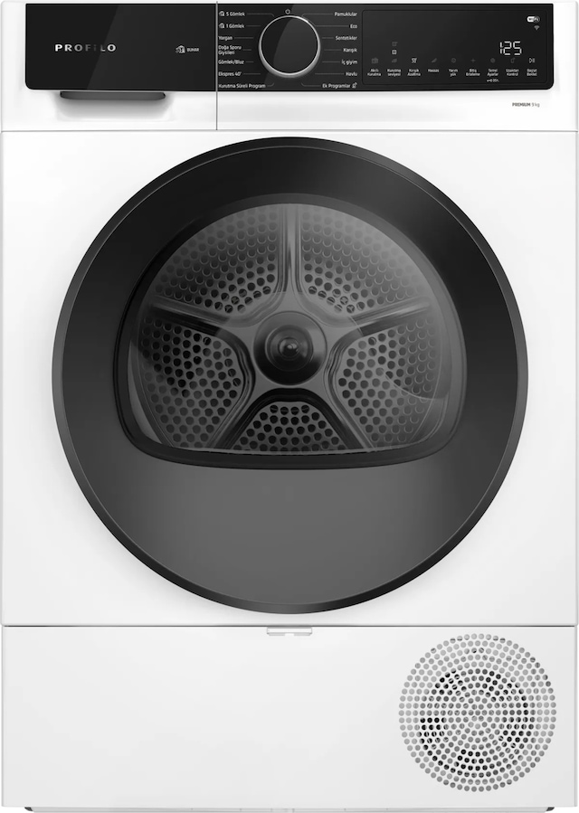 Profilo KM0961CKTR 9 KG Isı Pompalı Çamaşır Kurutma Makinesi Beyaz