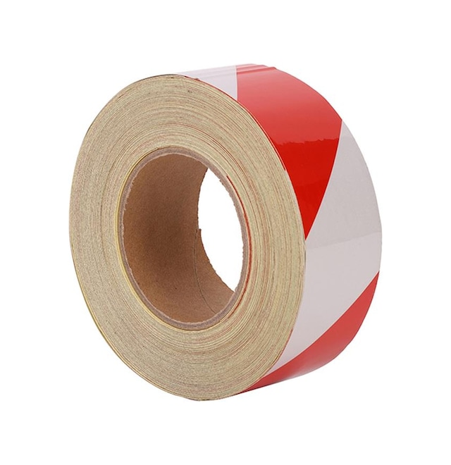 Reflektörlü Fosforlu Reflektif Ikaz Bandı ( 1 Mt ) 5Cm Kırmızı-Be