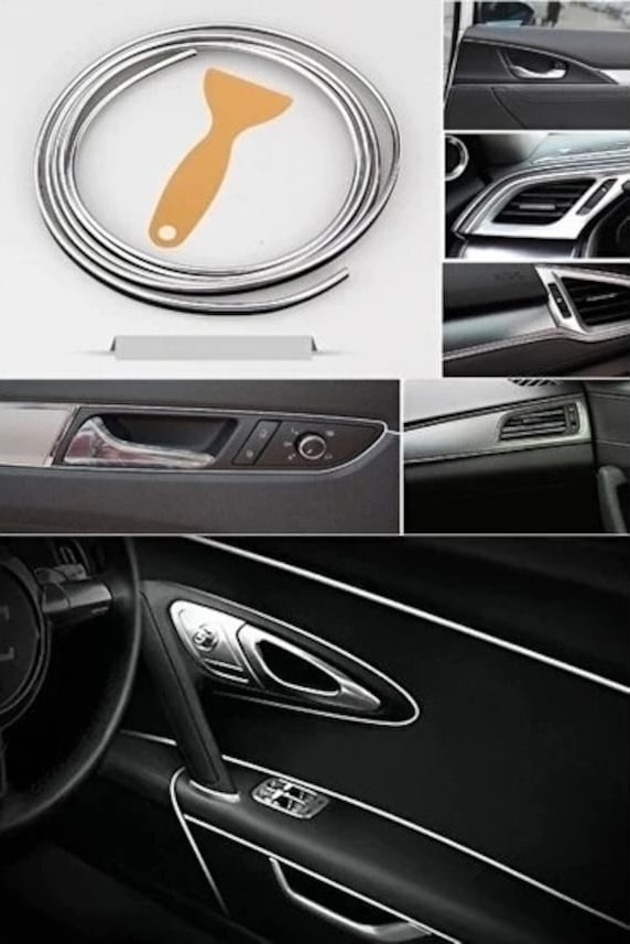 Kia Sorento Araç Içi Nikelaj Krom Gümüş Renk 5 Metre Torpido Ip Trim Fitili