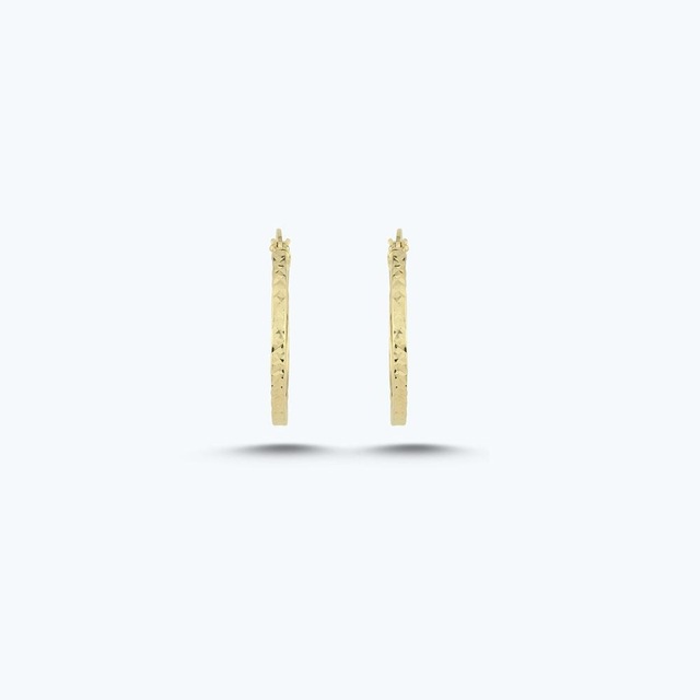 Altınbaş Altın Halka Küpe Akp0246-y-25977-20mm Çok Renkli