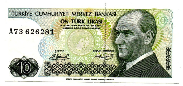 10 Lira 7.emisyon 1.tertip A73 626281 Wb0273