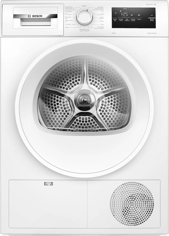 Bosch Serie 4 WTH22201TR 8 KG Isı Pompalı Çamaşır Kurutma Makinesi