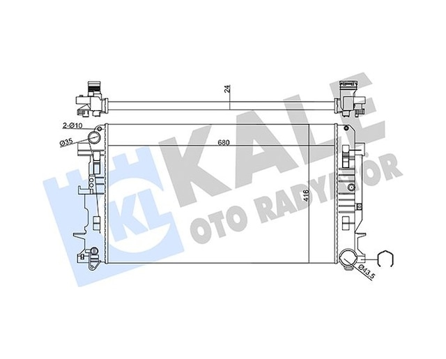 Radyatör Kale 357035 Sprinter 2006-2018 / 2018+ 651 Motor Crafter 2006-2018 Oem 9065000202