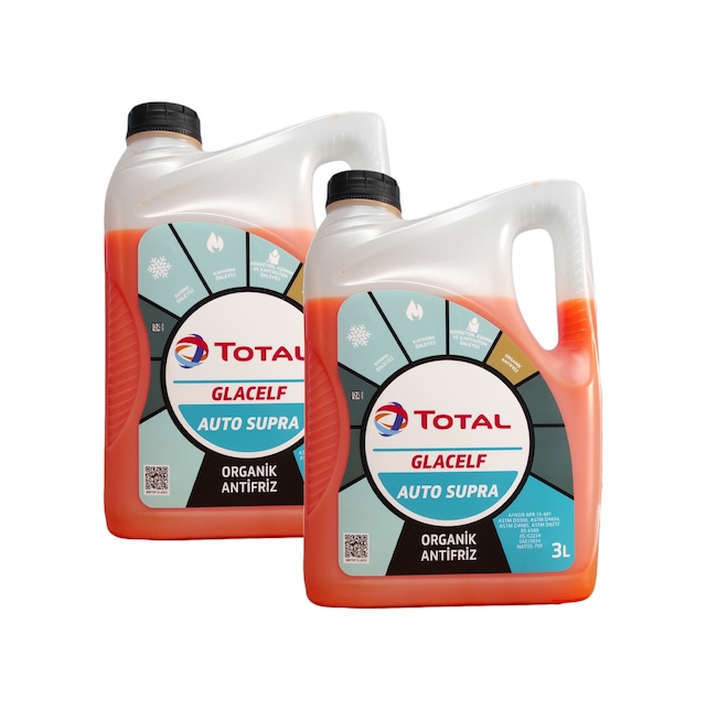Total Glacelf Auto Supra Organik Konsantre Antifriz 3LT (2 ADET)
