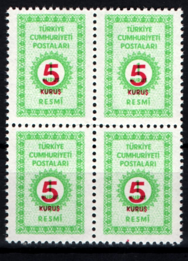 1977 Resmi Pul 5 Kuruş Tp0761 İsfila R152 Teşhir Ürün