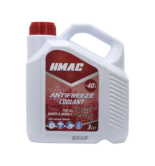 H-Mac Kırmızı Antifriz -40 Derece 3 Lt
