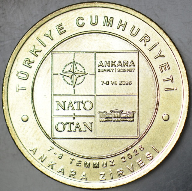 Nato Ankara Zirvesi 5 Lira 2026 Hatıra. Çil.