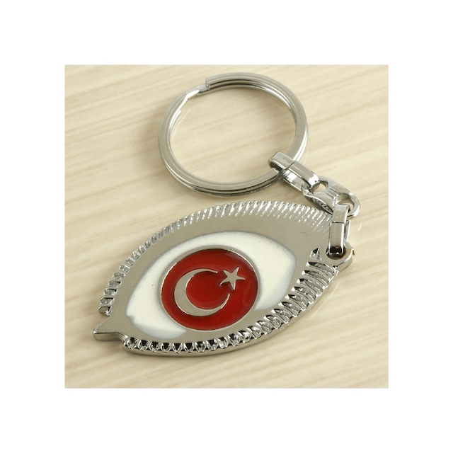 Ay - 290 - Yıldız Metal - Spt-gld - Anahtarlık Kırmızı