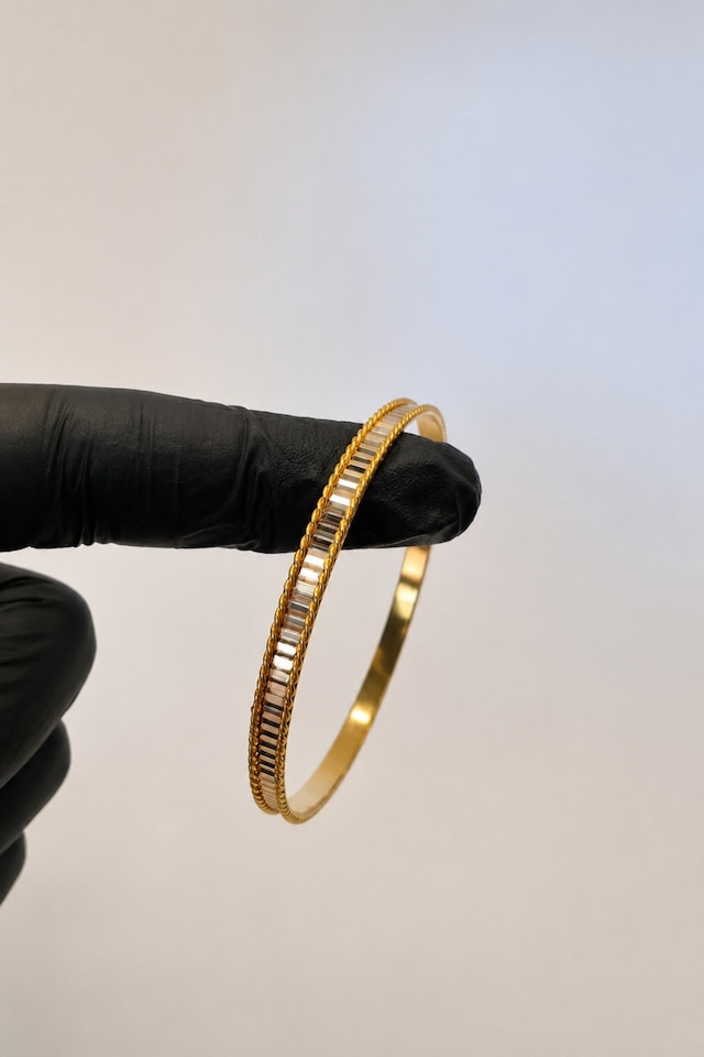 22 Ayar Tse Belgeli 15 Gram Aynalı Burgu Ajda Bilezik Gold İşçiliksiz Altın Düğün