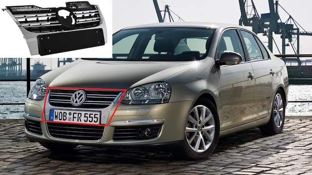 Volkswagen Mk5 Jetta Ön Panjur Uzun Plakalı Nikelajlı Sensörsüz