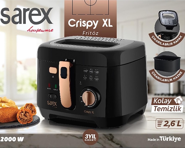 Sarex SR-7100 Crispy XL 2.6 L Air Fryer