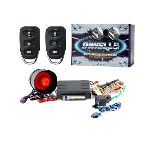 İnwells Uzaktan Kumandalı Oto Alarm Sistemi 12V Inw 3952