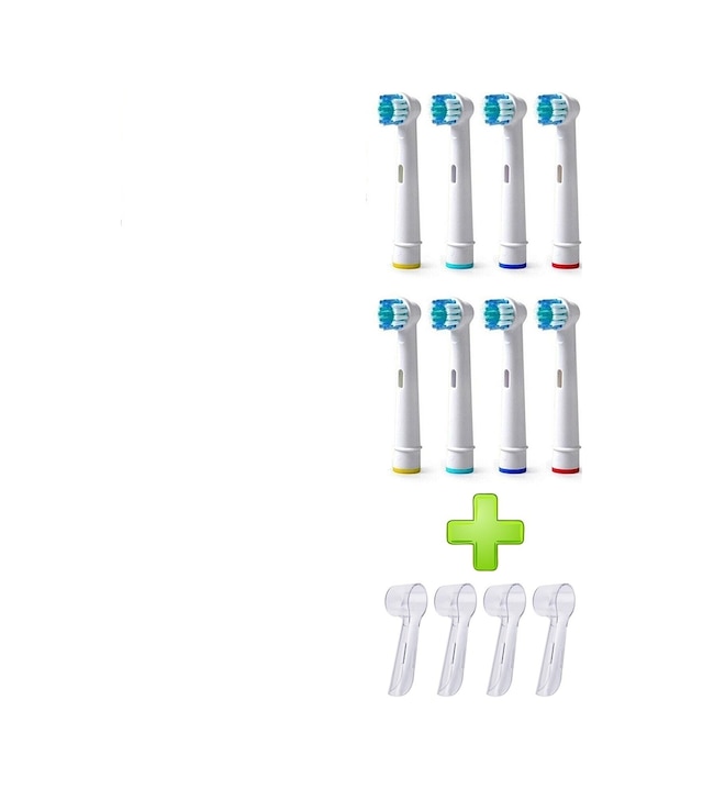 Oral B Uyumlu Şarjlı ve Pilli Diş Fırçası 8 Adet Yedek Başlık Uyu