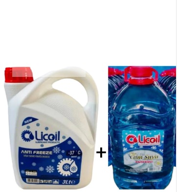 Licoil Süper Antifriz Mavi -37 C 3 Lt+oto Cam Suyu 5 Lt -12 C