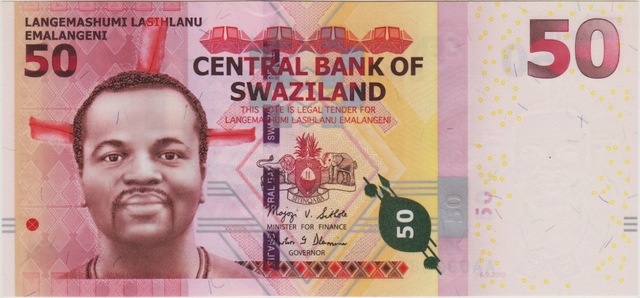 Svaziland 50 Emalangeni 2010 Swaziland Çil.