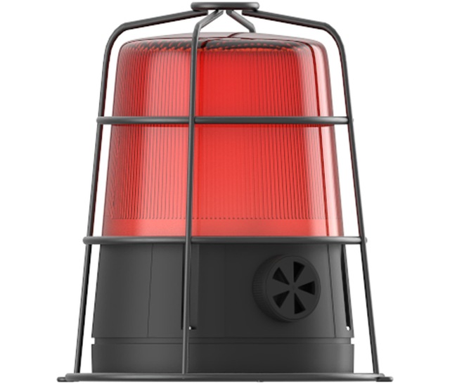 Mesan Ø110 İkaz Lamba Led Multifonksiyon Buzzer Metal Muhafaza Kırmızı 110-220vac Ms 863.1.110-220vac