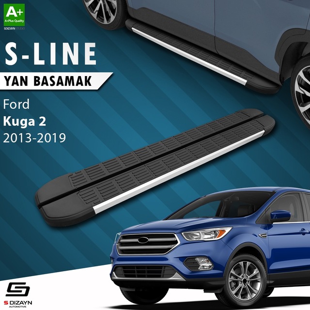 S-Dizayn Ford Kuga 2 S-Line Aluminyum Yan Basamak 183 Cm 2013-201