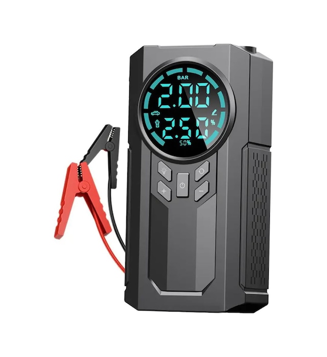 4 İn 1 Çok İşlevli 150 Psı 7.4 V 8000 Mah Powerbank Özellikli Hava Oto Kompresörü