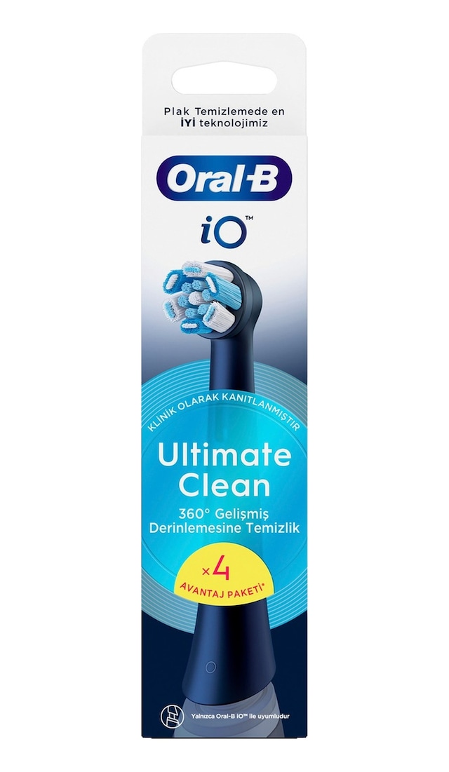 Oral-b İo Ultimate Clean Siyah Diş Fırçası Yedek - 3 Adet Tarı