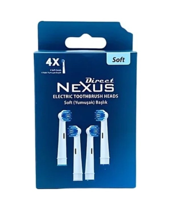 Direct Nexus Elektrikli Diş Fırçası Yedek Başlık 4'lü Soft