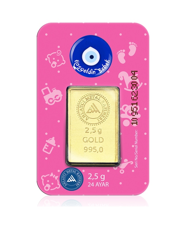 Ahlatcı Kuyumculuk 24 Ayar 2.5 Gram Kız Bebek Altın