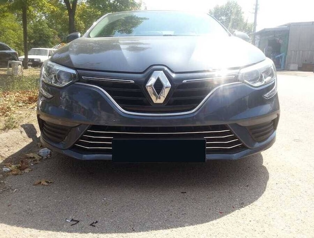 Renault Megane 4 Sedan Krom Ön Tampon Alt Çıta 7 Parça 2016-2020