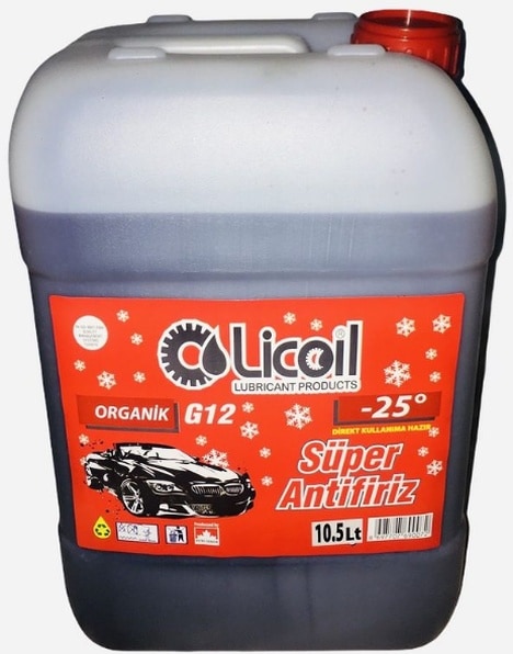 Lubco Antifriz Kırmızı G12 -25C 10Kg- 3Kg-15Kg-16Kg Mevcut