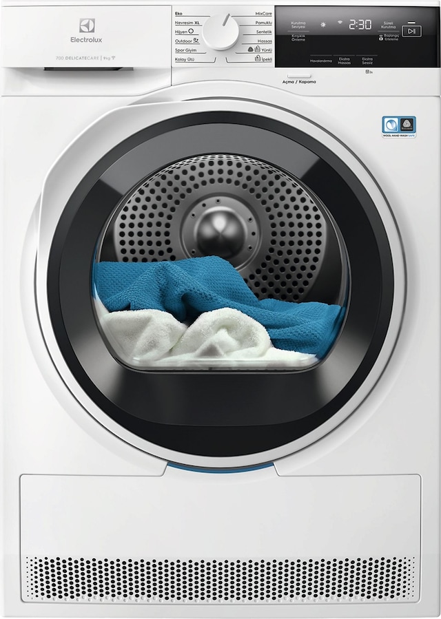 Electrolux EW7D394UCT 700 Serisi Delicatecare 9 KG Inverter Wi-Fi Isı Pompalı Çamaşır Kurutma Makinesi