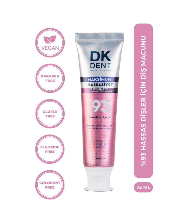 Dk Dent Maks Hassas Beyazlık Diş Macunu 75 Ml Diş Hassasiyeti