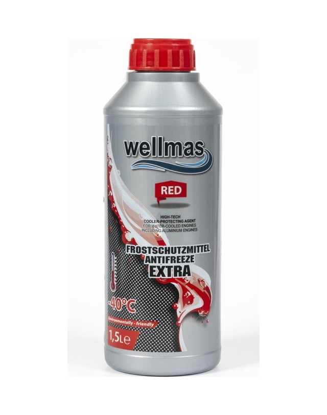 Wellmas Kırmızı Antifriz 1lt -40 C