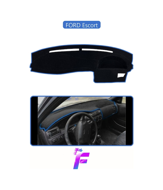 Ford Escort Uyumlu Torpido,panel Örtüsü Hızlı Ve Kolay Montaj Kaymaz Tasarım Tam Uyum F5 Mavi