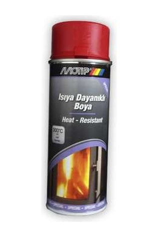 Isıya Dayanıklı Boya Kırmızı 300C 400Ml Motip