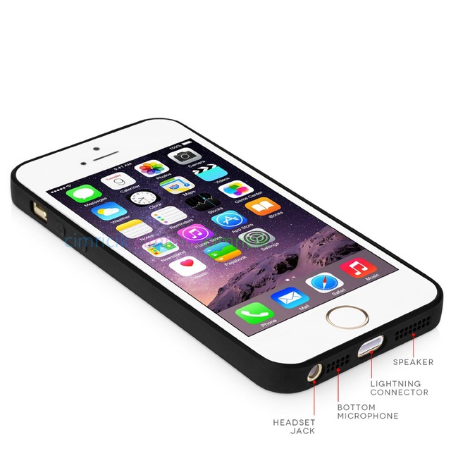 iphone 5 5s se kilif iphone 5 5s mat siyah soft silikon kilif
