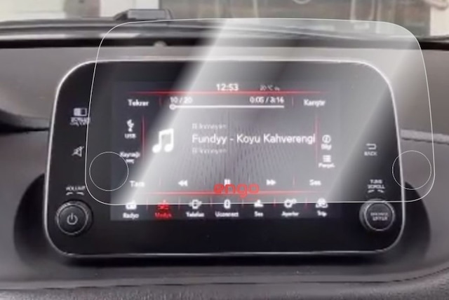 Fiat Egea 7 İnç Ekran Koruyucu Multimedya Navigasyon Uyumlu
