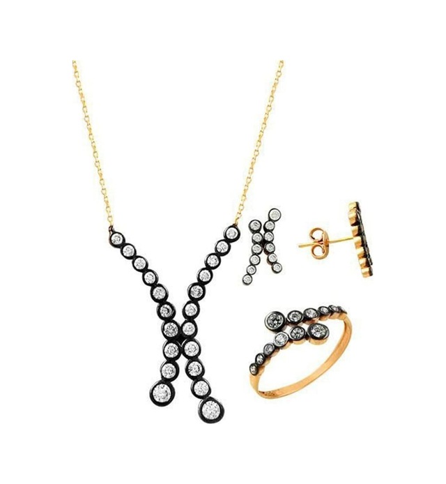 Üçlü Set V Model 6,57 Gram 14 Ayar Altın