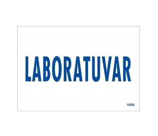 Laboratuvar Uyarı Levhası 17,5x25 Kod:1656